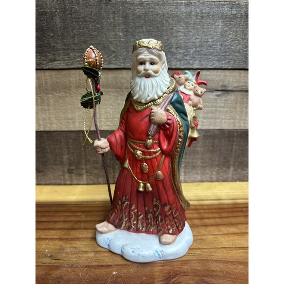Santa Claus Father Krydda 9” Tall Christmas Decor CMC Inc. Vintage 1988 - Picture 1 of 5